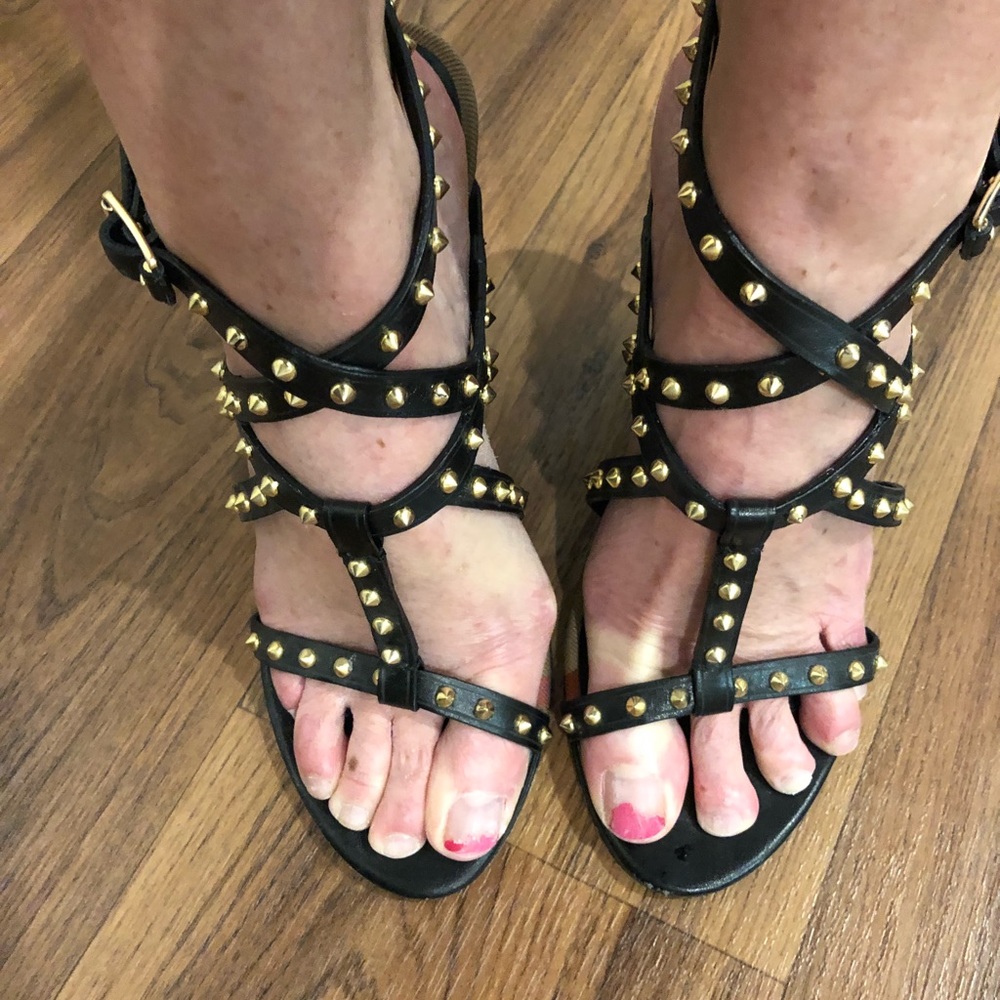 Burberry black wedges